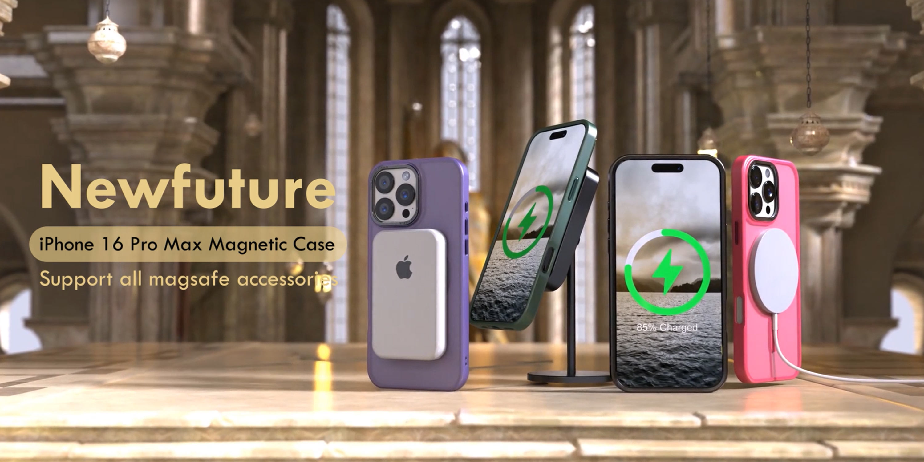 Amazon.com: Newfuture Designed for iPhone 16 Pro Max Case with
