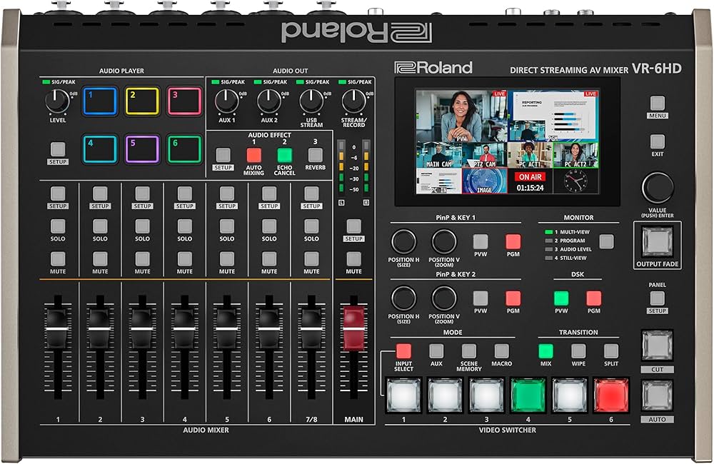Amazon.com: Roland VR-6HD | Ultra-compact Audio/Video Mixer with