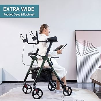 Amazon.com: ELENKER Heavy Duty Upright Walker, Bariatric Stand Up