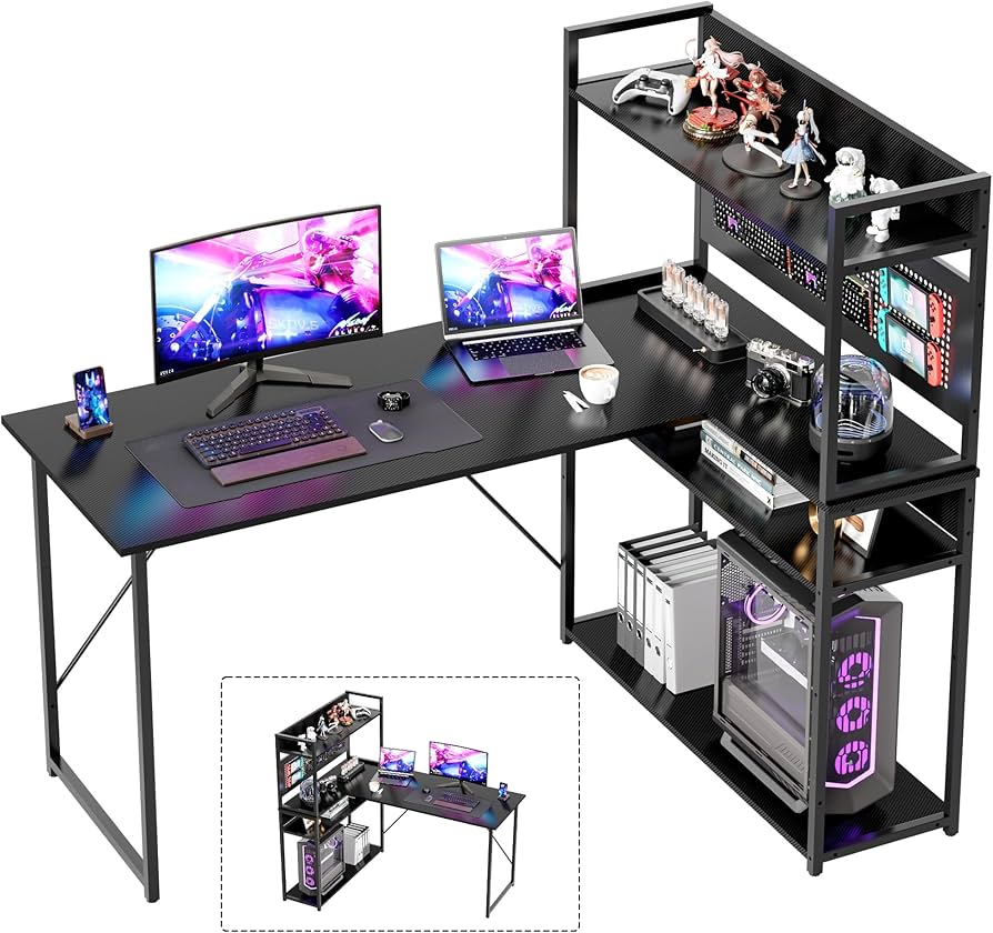 Amazon.co.jp: Alebert｢アレベルト｣ ゲーミングデスク パソコンデスク