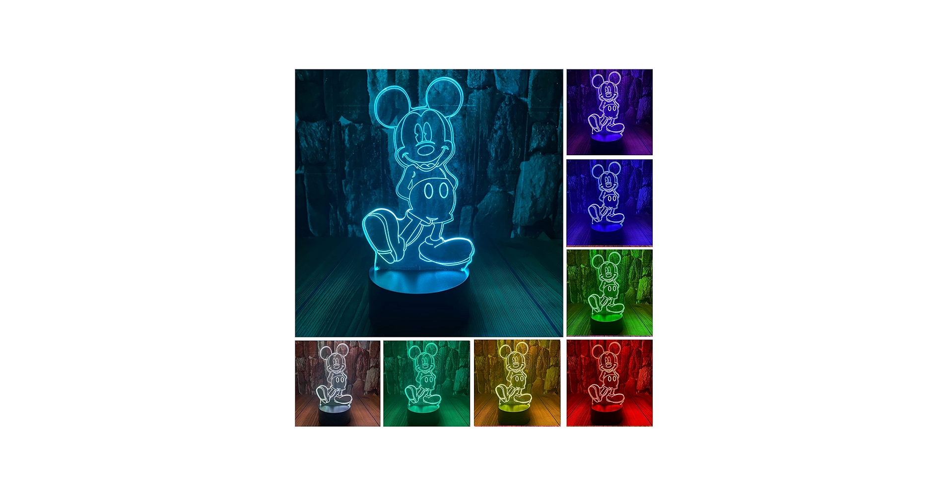 Amazon.co.jp: ミッキーマウス おもちゃ 3D LED アクリル ナイトライト