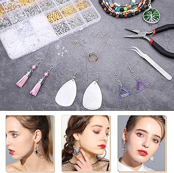 Anezus Earring Making Kit with Earring Hooks Findings, Earring