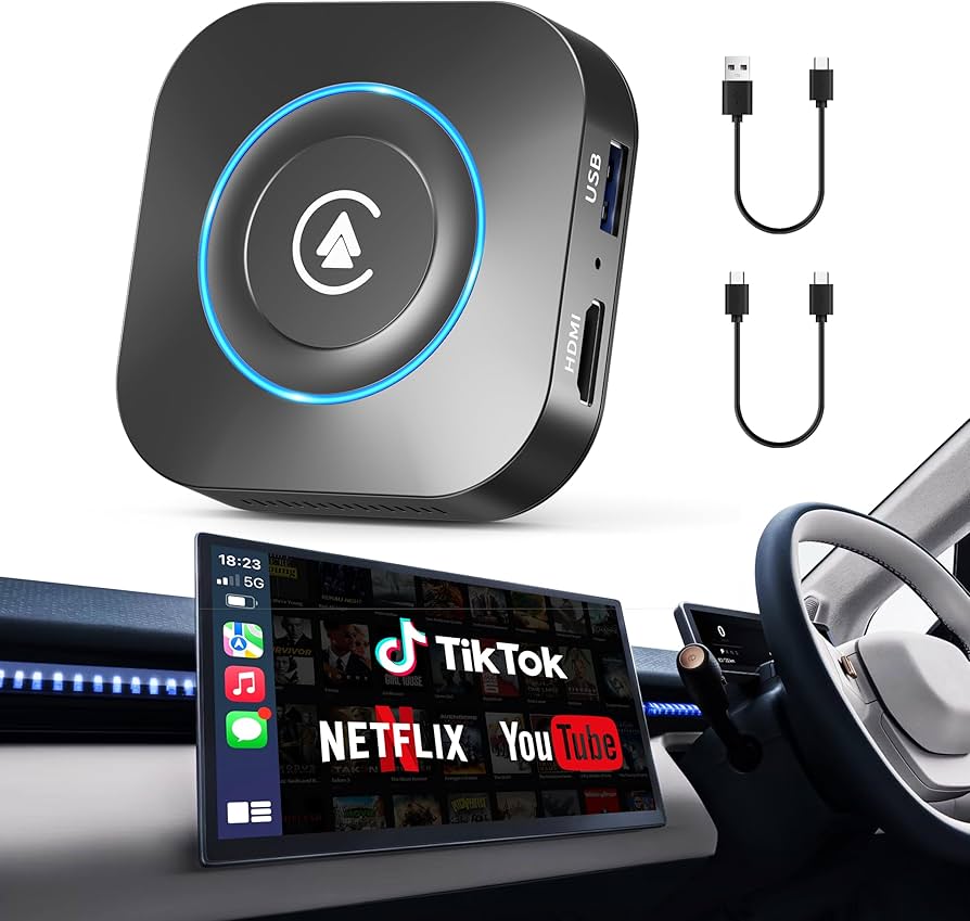 Amazon.com: Wireless CarPlay Adapter 2025 AI Box, LAMVOSE Upgraded