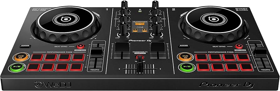 Pioneer DJ DDJ-200 Controlador de DJ Rekordbox de 2 decks : Amazon
