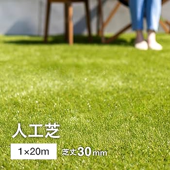 Amazon.co.jp: タカショー リアル 人工芝 1m×20m 芝丈30mm グリーン 超