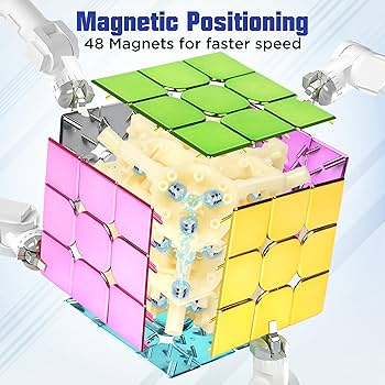 Amazon.com: D-FantiX Mirror Reflective Magnetic Speed Cube 3x3x3