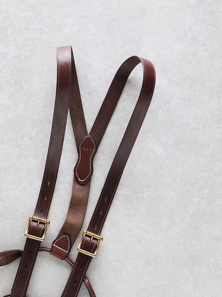Amazon | [ヴァスコ] LEATHER SUSPENDER レザーサスペンダー (Black