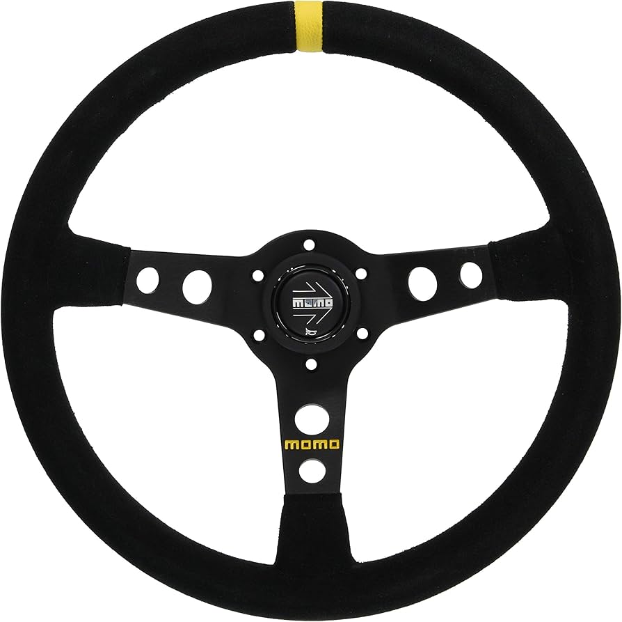 Amazon | MOMO(モモ) ステアリング MOD.07 35パイ BK/スエード M-42