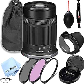 Amazon.com : Canon RF-S 55-210mm f/5-7.1 is STM Lens (Canon RF),3