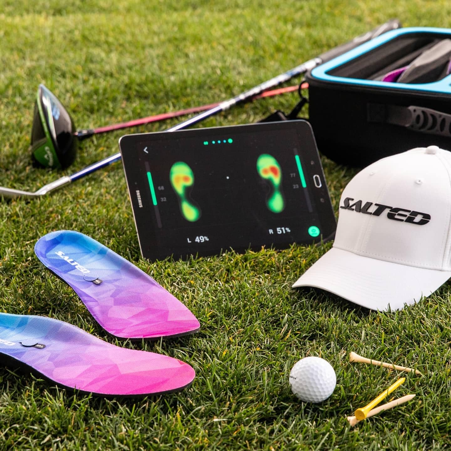 Amazon.co.jp: ゴルフトレーニング用インソール型足圧計「SALTED SMART