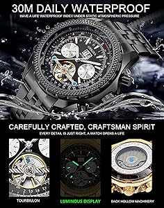 Amazon.com: ORKINA Mens Luxury Mechanical Tourbillon