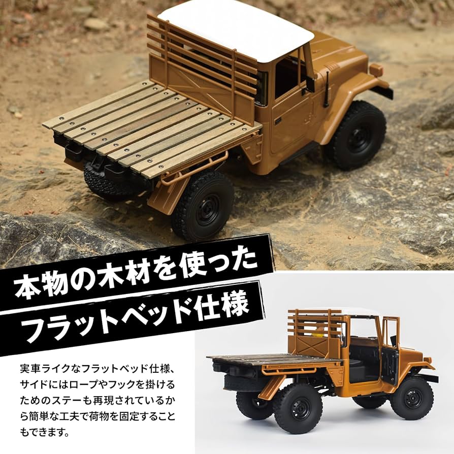 Amazon.co.jp: WPL JAPAN C44 RTR 1/12（ブラウン） ラジコンカー