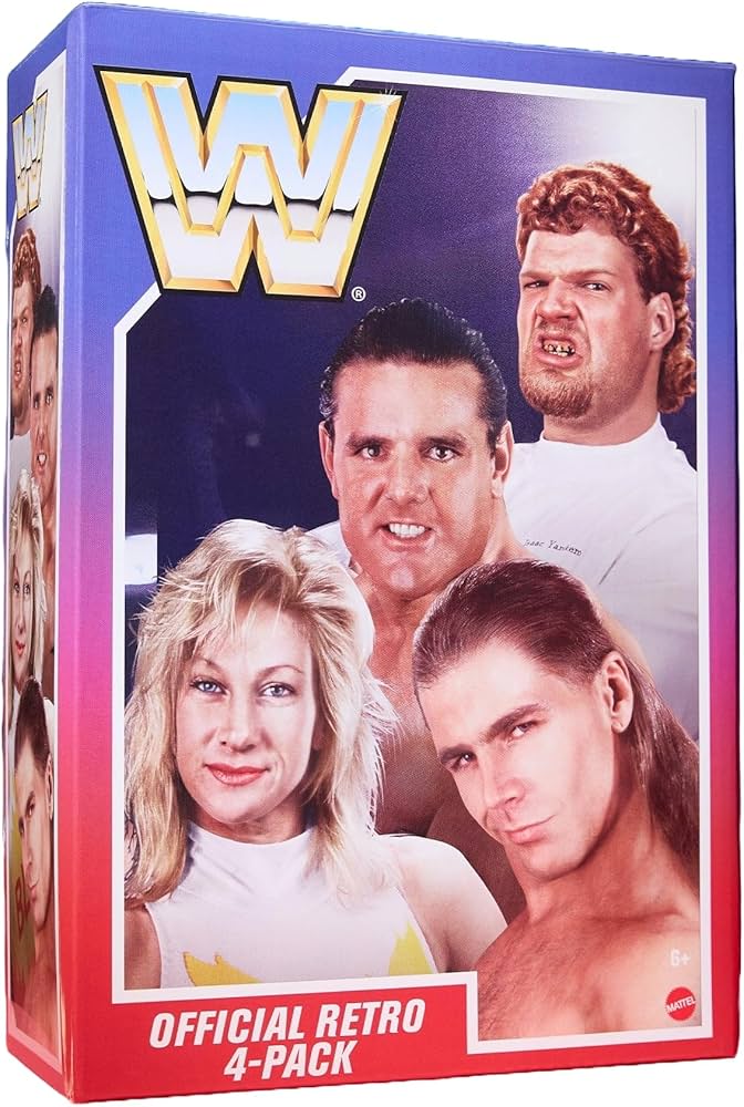 Amazon.com: WWE Retro Action Figure 4-Pack Bundle Including