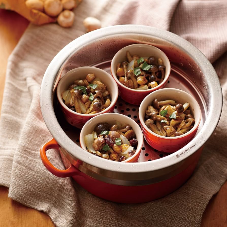 Amazon｜ル・クルーゼ(Le Creuset) 鋳物ホーロー鍋専用スチーマー