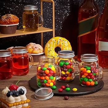 Amazon.com: Tessco for you 48 Pcs 4 oz Mini Mason Jars with Lids