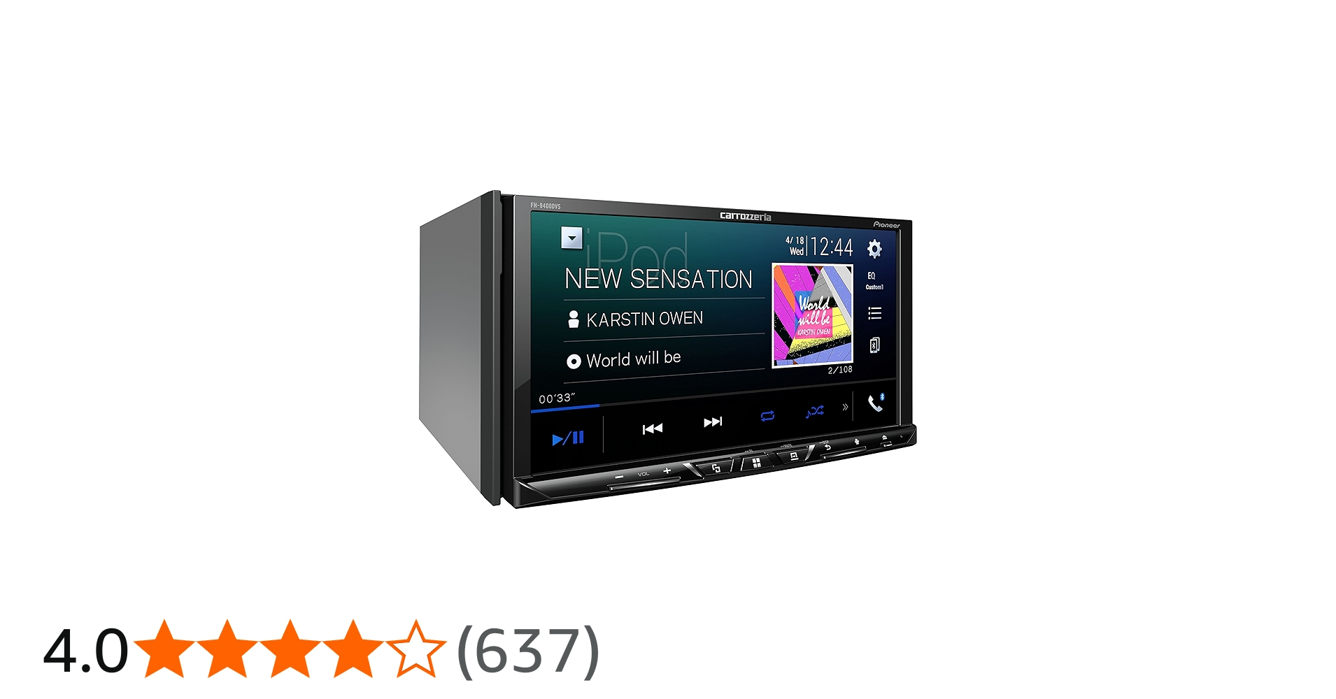 Amazon | Pioneer ディスプレイオーディオ FH-9400DVS 7インチ 2D