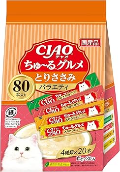Amazon.co.jp: チャオ (CIAO) ちゅ~る とりささみグルメバラエティ 80