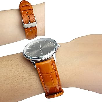 Amazon.co.jp: [vinacreations] オーダーメイド 時計ベルト オレンジ