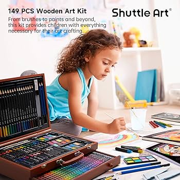 Amazon.co.jp: Shuttle Art お絵かきセット アートセット 画材セット