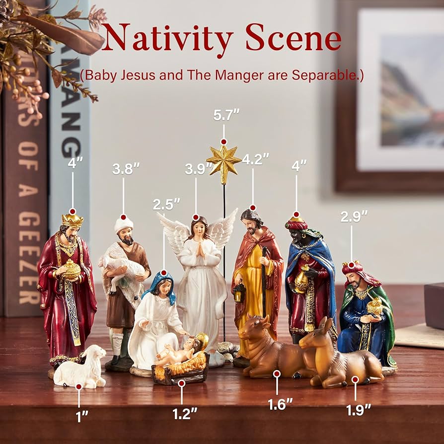 Amazon.co.jp: BESBLEE キリスト降誕セット クリスマス用 屋内 13個