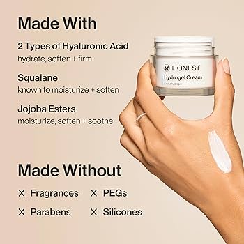 The Honest Company Hydrogel Cream, white, 50 g (Pack of 1
