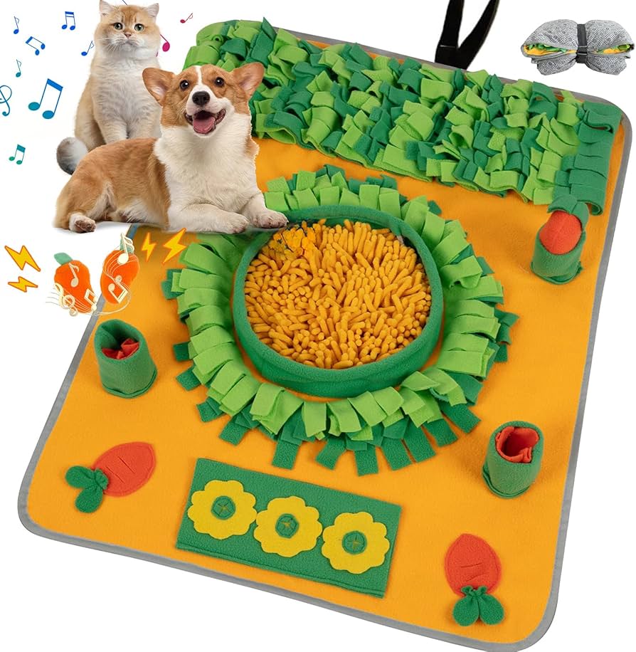 Amazon.co.jp: 【大型サイズ】 ノーズワークマット 80×60CM 犬 知育