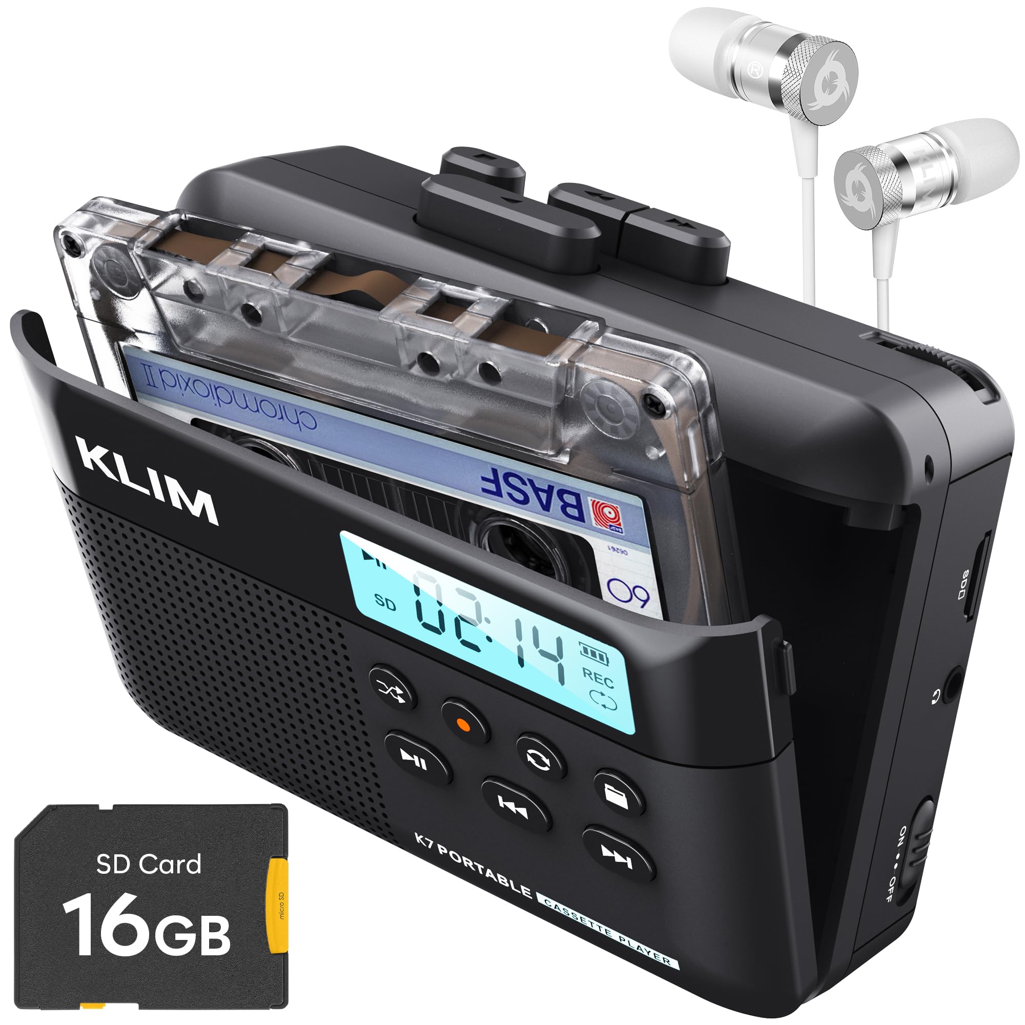 Amazon.com: KLIM K7 Cassette Tape Player with Fusion Earphones