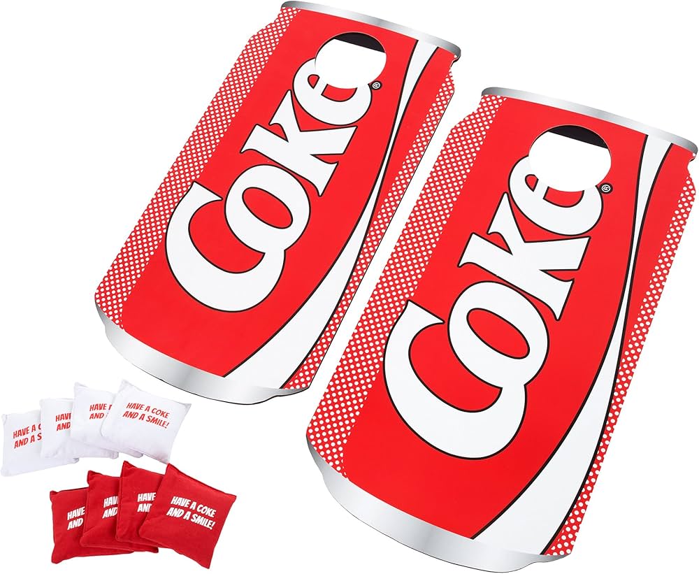 Conjunto de jogos para uso ao ar livre Coca Cola, 2 placas de
