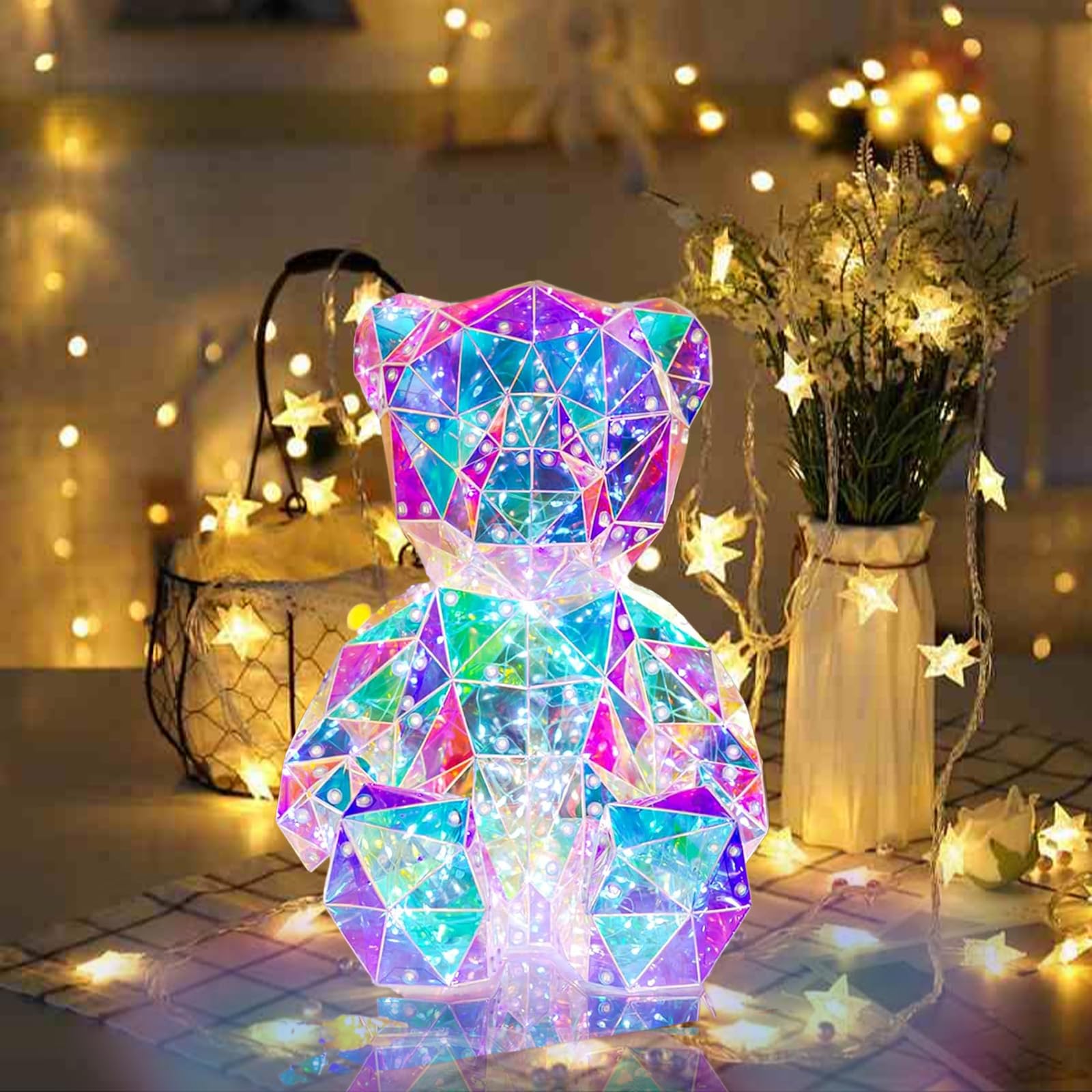 Amazon.co.jp : XYSaiXuan LEDナイトライト、彼女のための光るクマの