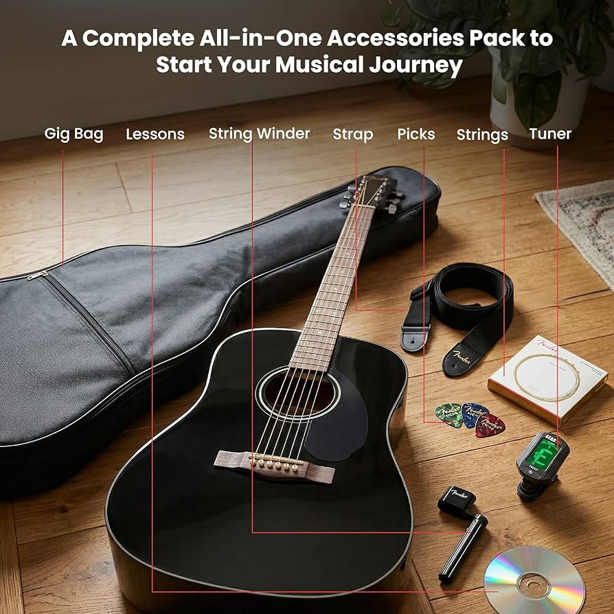 Amazon.com: Fender Classic Design Dreadnought Acoustic Guitar