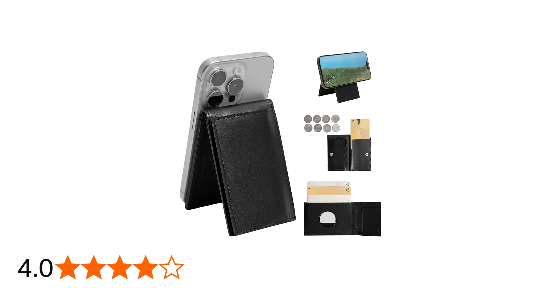 Amazon.co.jp: スマホスタンドになるマグネット財布「PRESSo Mag