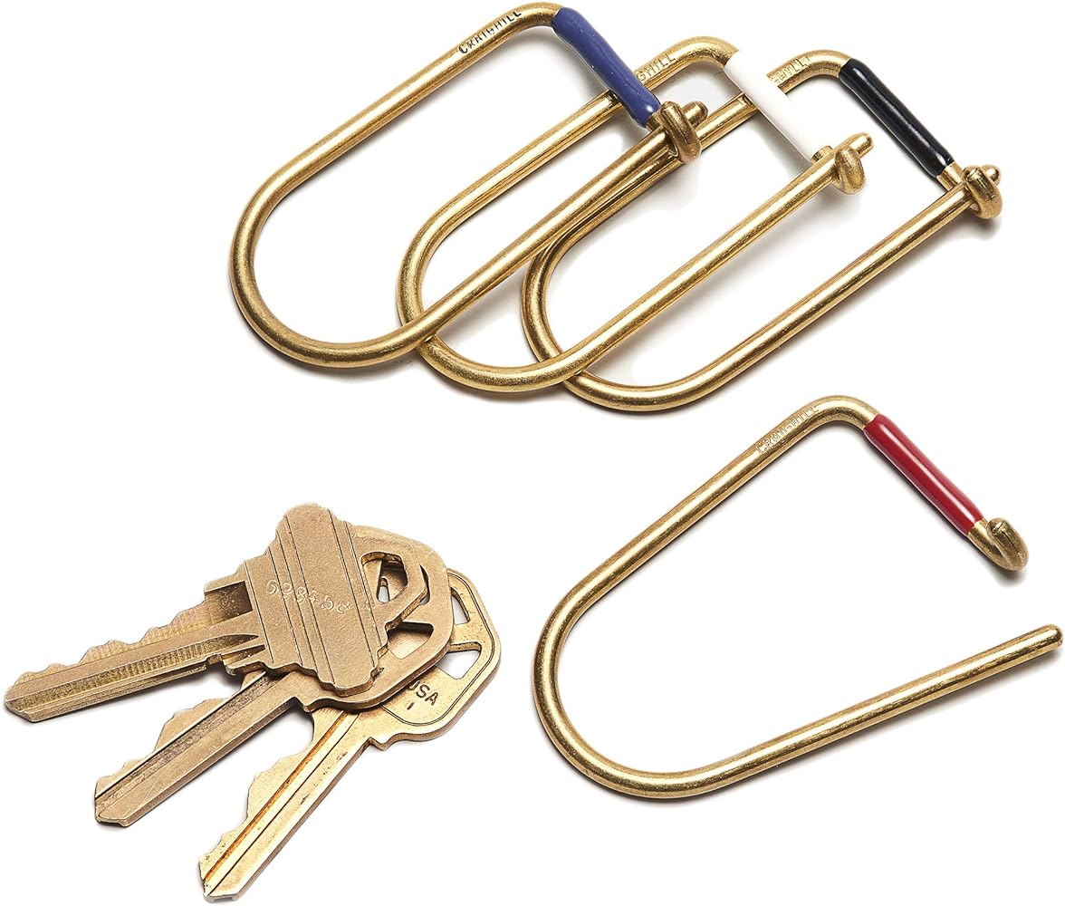 Craighill Wilson Brass Keyring - 2” Carabiner Keychain Clip