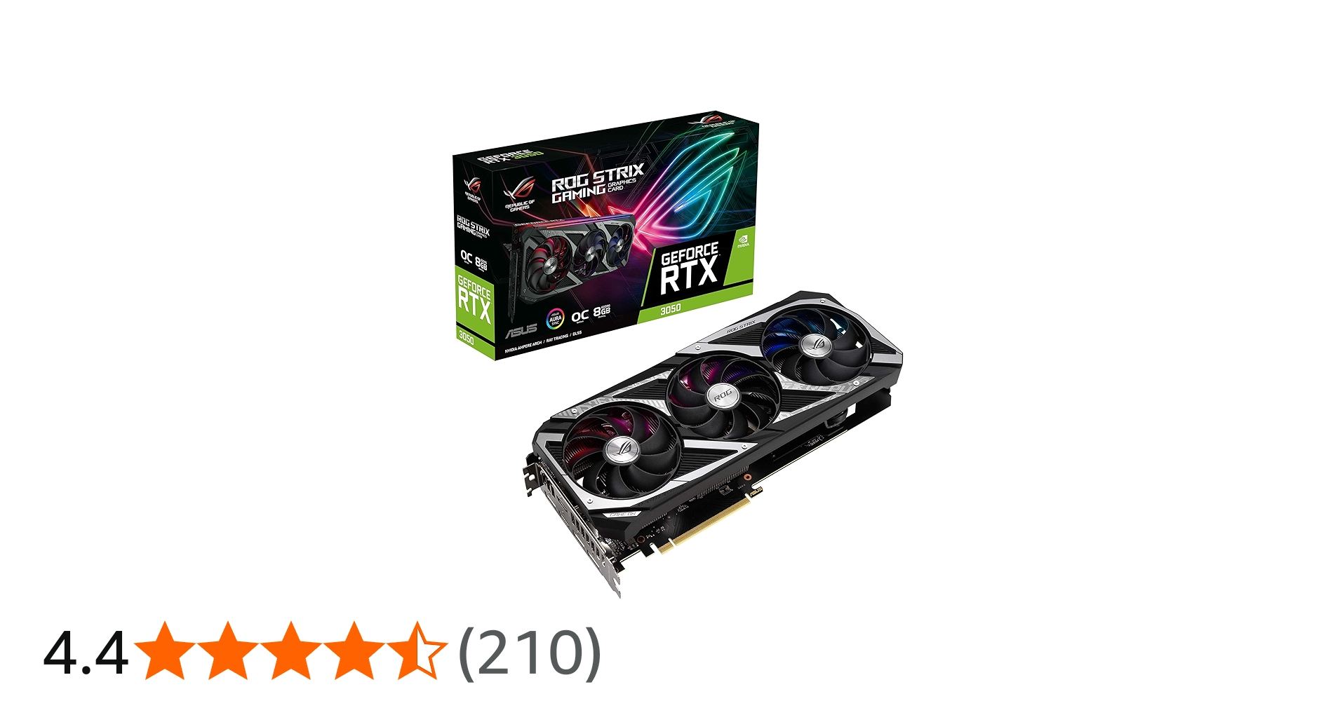 ASUS ROG Strix NVIDIA GeForce RTX 3050 OC Edition Gaming Graphics