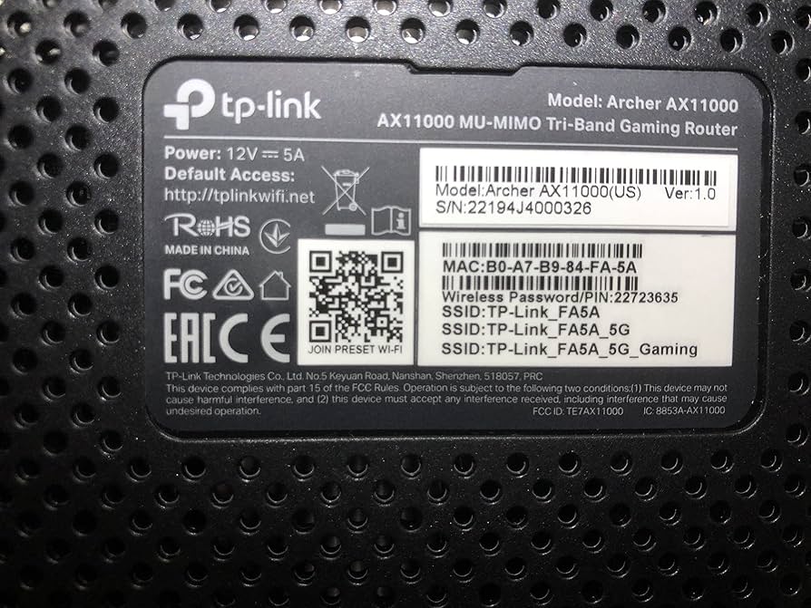 Amazon.com: TP-Link Archer AX11000 Tri-Band Wi-Fi 6 Router