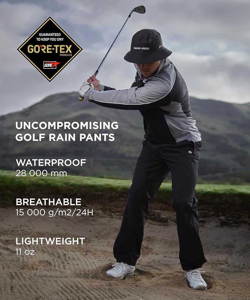 Amazon.com: Men's Gore Tex Golf Rain Pants, 100% Waterproof Gear