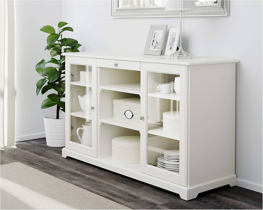 Ikea Sideboard LIATORP 145 x 87 cm, white : Amazon.com.be: Home