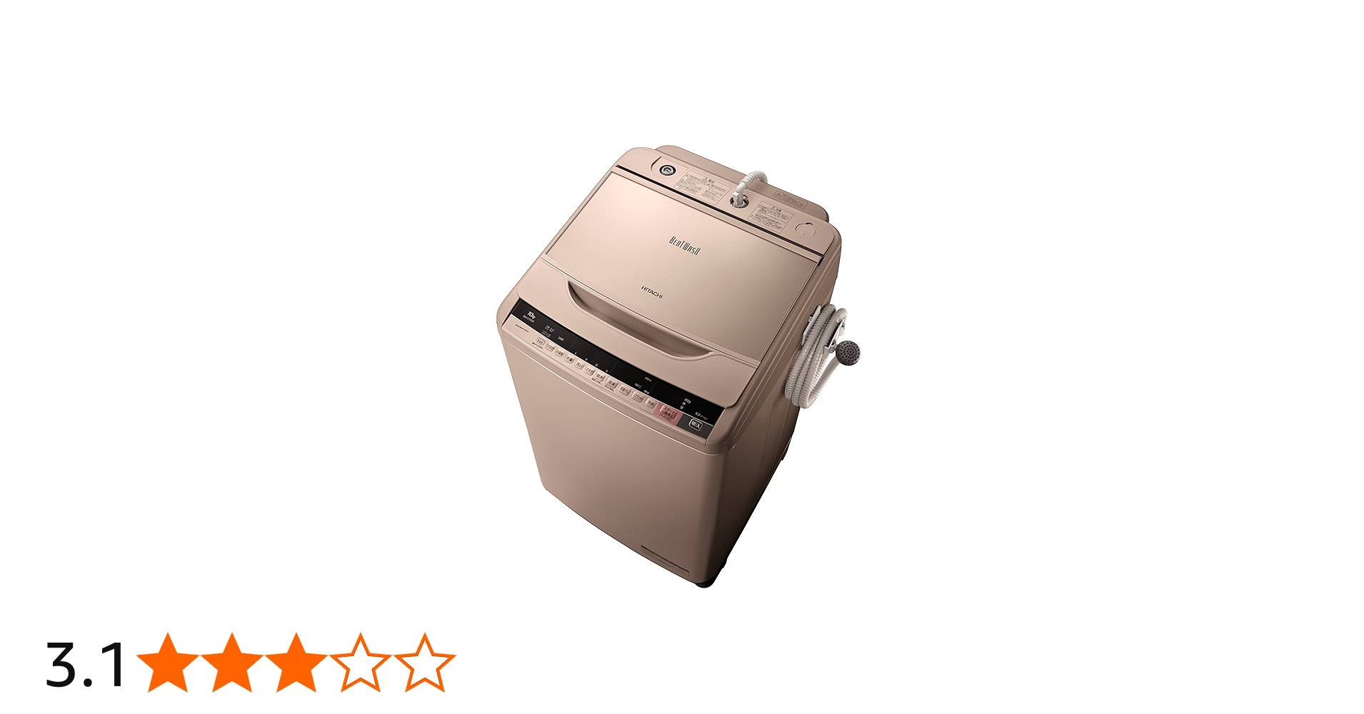 Amazon.co.jp: 日立 全自動洗濯機 シャンパン BW-V100A N : ホーム