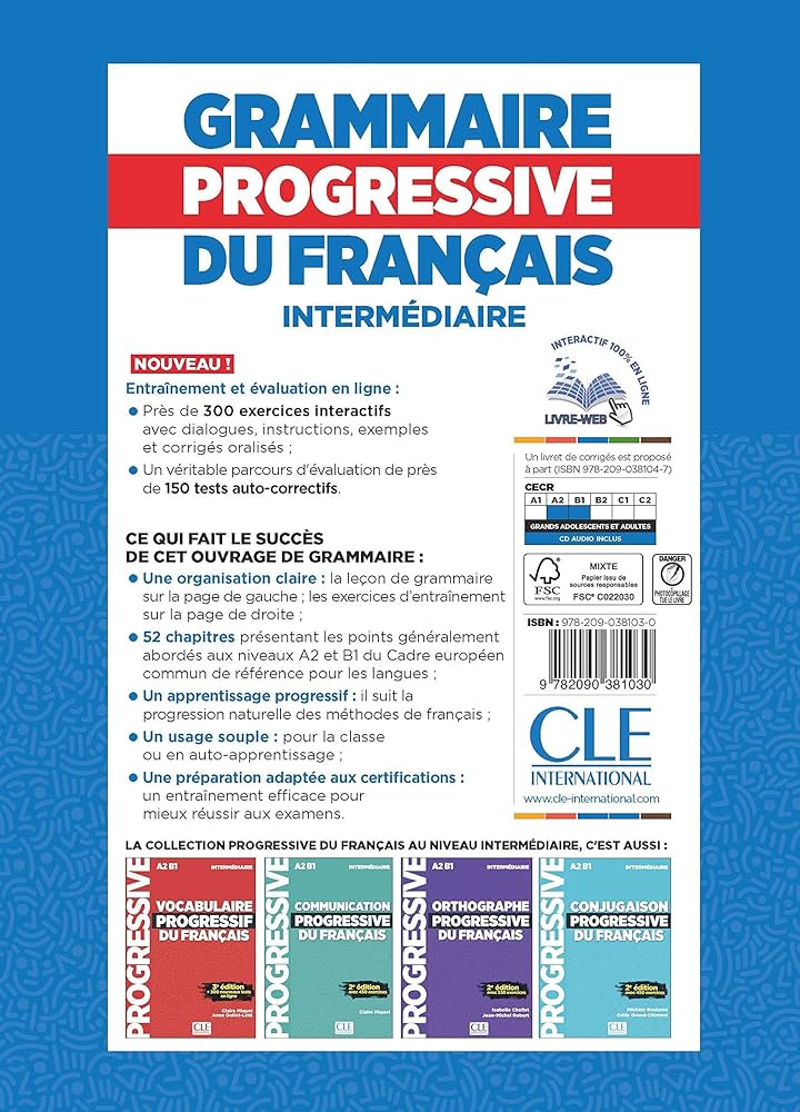 Amazon | Grammaire progressive du francais - Nouvelle edition