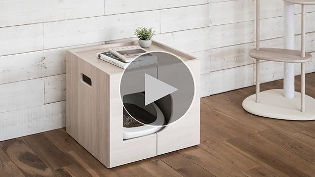 Amazon | [カリモク家具] KARIMOKU CAT RESTROOM 猫トイレ家具 木製
