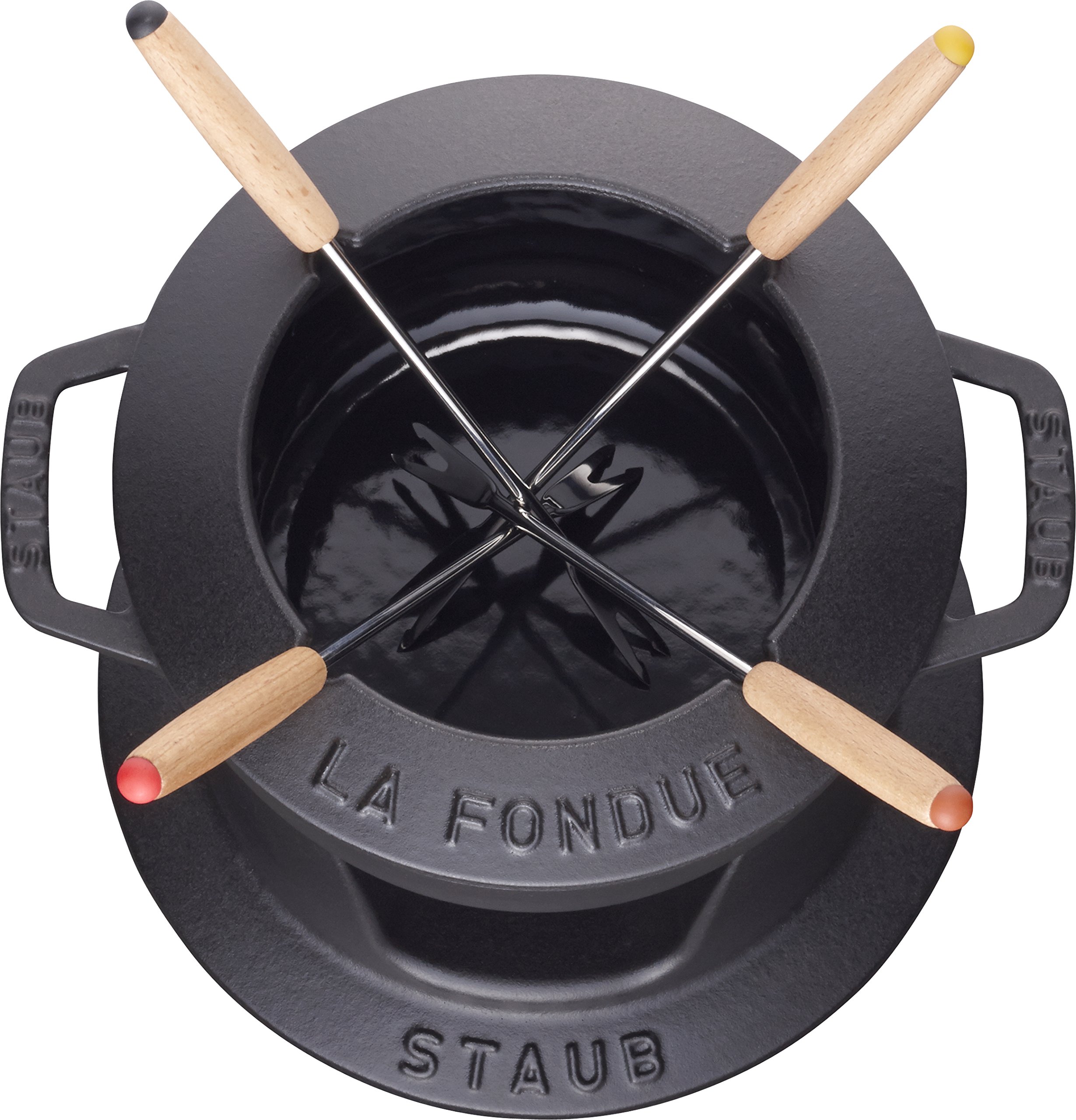 Amazon.co.jp: staub ストウブ 「 フォンデュセット ブラック 16cm