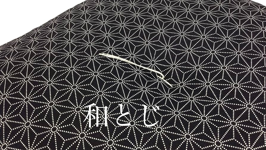 Amazon.co.jp: 和風麻の葉柄 座布団 5枚組 55cm×59cm 銘仙判 紺 日本製