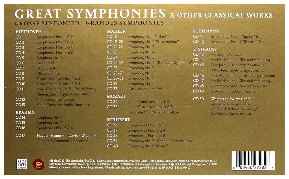Amazon.co.jp: Great Symphonies.The Zurich Years 1995-2014