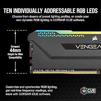 Corsair Vengeance RGB Pro SL 32GB (2 x 16GB) DDR4 DRAM 3200MHz C16