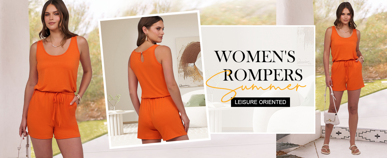 Amazon.com: ANRABESS Womens Rompers Casual Dressy Sleeveless One