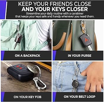Amazon.com: CREST 4 pcs Multipurpose Keychain Clip - Secure Zinc