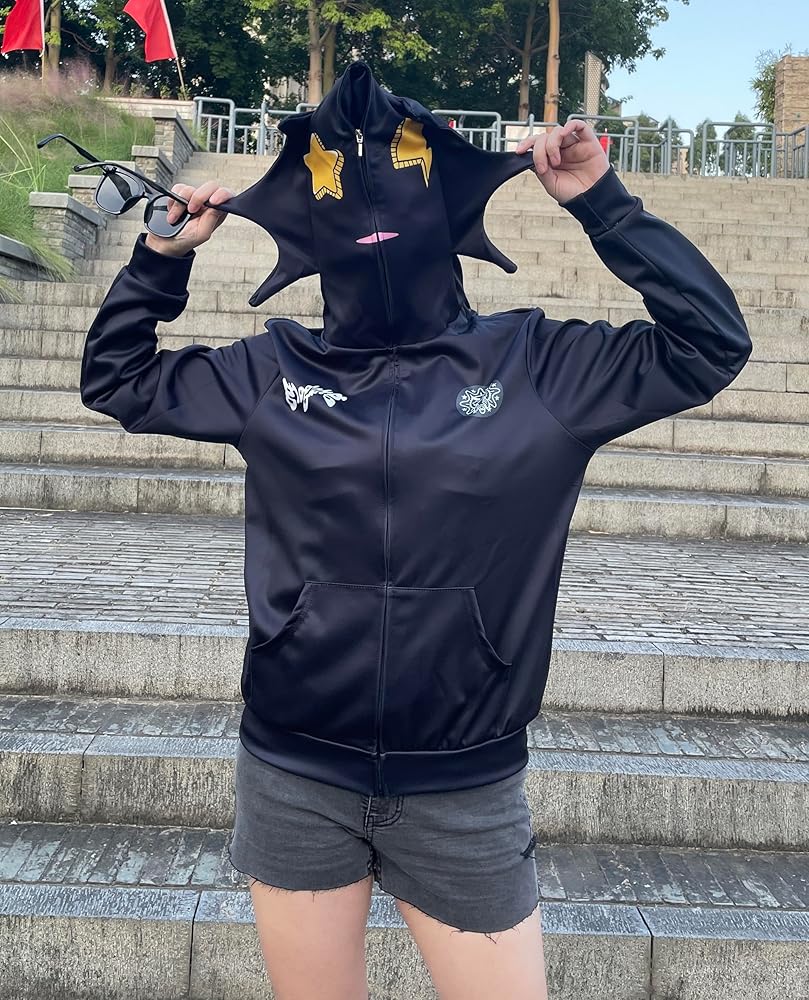 Amazon.com: OATSBAS Fun Multi Angle Full Zip Up Hoodie for Men