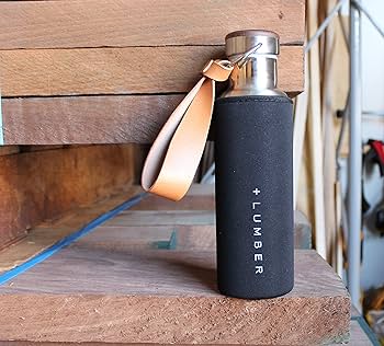 Amazon｜+LUMBER by Hacoa THERMO BOTTLE ステンレス素材の水筒に銘木