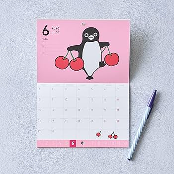 Amazon.co.jp: Suica's Penguin壁かけカレンダー2026 ([カレンダー