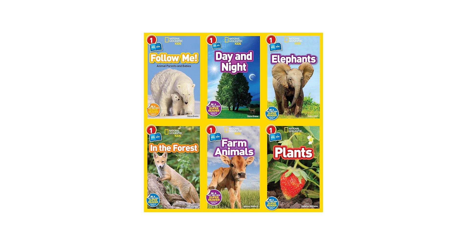 National Geographic Kids Six Book Set : Farm Animals, Plants, In