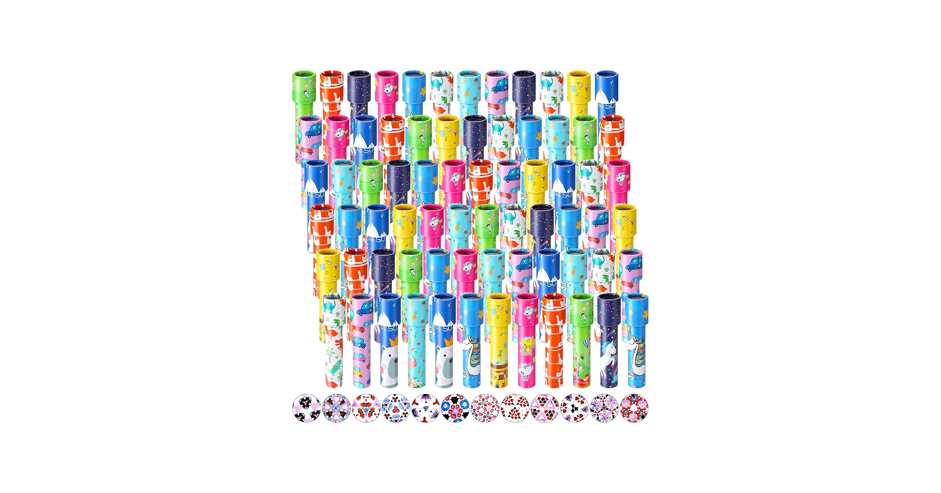 Amazon.com: Jerify 72 Pieces Kaleidoscope Toys for Boys Girls